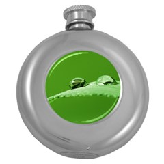 Waterdrops Hip Flask (round) by Siebenhuehner