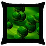 Magic Balls Black Throw Pillow Case Front