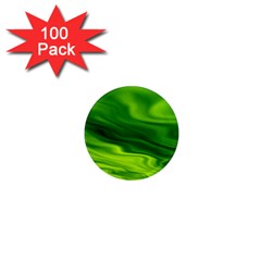 Green 1  Mini Button Magnet (100 Pack) by Siebenhuehner