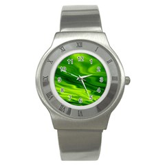 Green Stainless Steel Watch (unisex) by Siebenhuehner