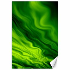 Green Canvas 12  X 18  (unframed) by Siebenhuehner