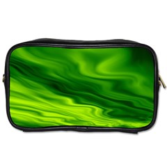 Green Travel Toiletry Bag (two Sides) by Siebenhuehner