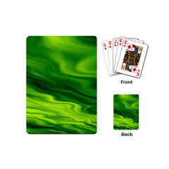 Green Playing Cards (mini) by Siebenhuehner