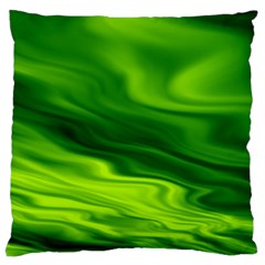 Green Large Cushion Case (two Sided) 