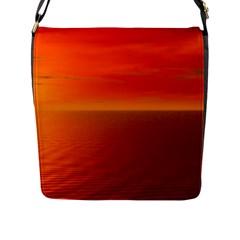 Sunset Flap Closure Messenger Bag (large) by Siebenhuehner