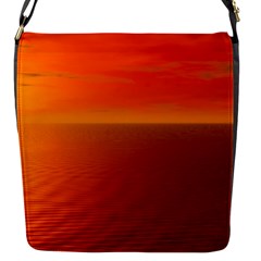 Sunset Flap Closure Messenger Bag (small) by Siebenhuehner