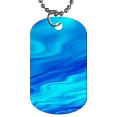 Blue Dog Tag (one Sided) by Siebenhuehner