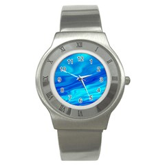 Blue Stainless Steel Watch (unisex) by Siebenhuehner