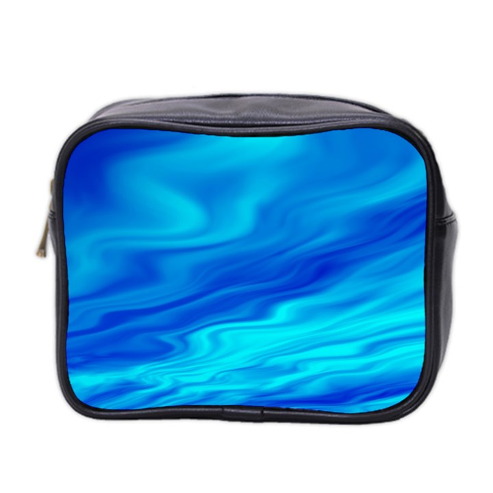 Blue Mini Travel Toiletry Bag (Two Sides)