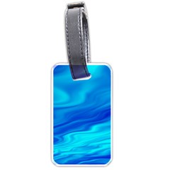 Blue Luggage Tag (one Side) by Siebenhuehner