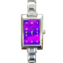 Design Rectangular Italian Charm Watch by Siebenhuehner