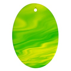 Green Oval Ornament by Siebenhuehner