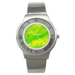 Green Stainless Steel Watch (unisex) by Siebenhuehner