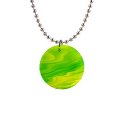 Green Button Necklace by Siebenhuehner