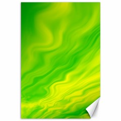 Green Canvas 12  X 18  (unframed) by Siebenhuehner