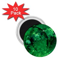 Green Bubbles 1 75  Button Magnet (10 Pack) by Siebenhuehner