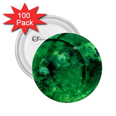 Green Bubbles 2 25  Button (100 Pack) by Siebenhuehner