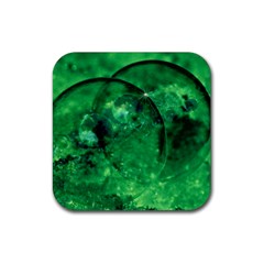 Green Bubbles Drink Coaster (square) by Siebenhuehner