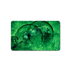 Green Bubbles Magnet (name Card) by Siebenhuehner