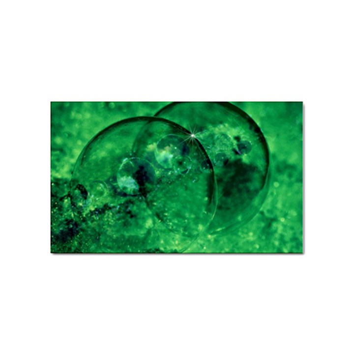 Green Bubbles Sticker 10 Pack (Rectangle)