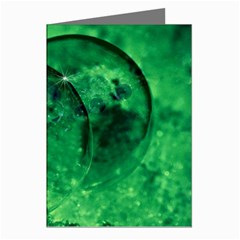 Green Bubbles Greeting Card (8 Pack) by Siebenhuehner