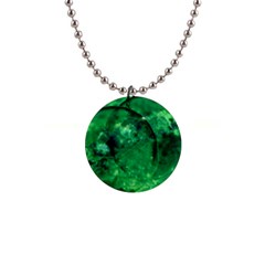 Green Bubbles Button Necklace by Siebenhuehner