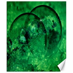 Green Bubbles Canvas 20  X 24  (unframed) by Siebenhuehner