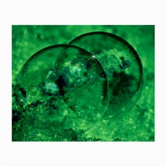 Green Bubbles Glasses Cloth (small, Two Sided) by Siebenhuehner