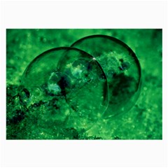 Green Bubbles Glasses Cloth (large, Two Sided) by Siebenhuehner