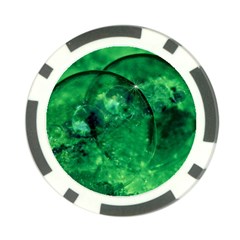 Green Bubbles Poker Chip by Siebenhuehner