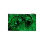 Green Bubbles Cosmetic Bag (Small) Back