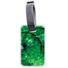 Green Bubbles Luggage Tag (two Sides) by Siebenhuehner