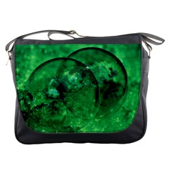 Green Bubbles Messenger Bag by Siebenhuehner