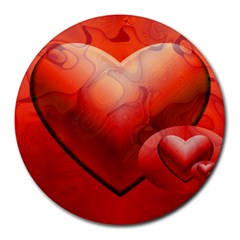 Love 8  Mouse Pad (round) by Siebenhuehner