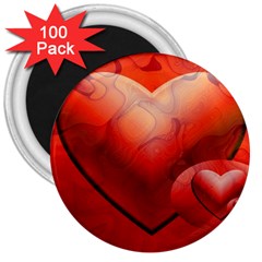 Love 3  Button Magnet (100 Pack) by Siebenhuehner