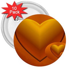 Love 3  Button (10 Pack) by Siebenhuehner