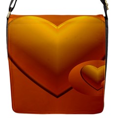 Love Flap Closure Messenger Bag (small) by Siebenhuehner