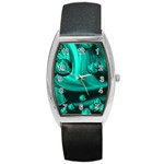 Space Tonneau Leather Watch Front