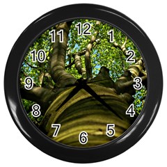 Tree Wall Clock (black) by Siebenhuehner