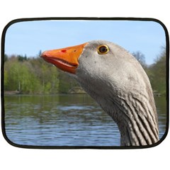 Geese Mini Fleece Blanket (two Sided) by Siebenhuehner