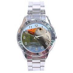 Geese Stainless Steel Watch (men s) by Siebenhuehner