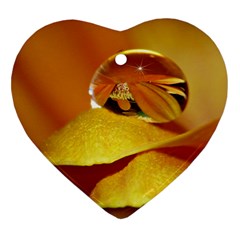 Drops Heart Ornament (two Sides) by Siebenhuehner