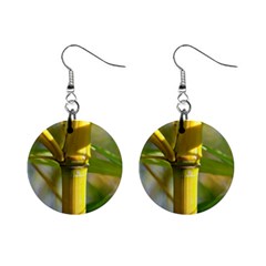 Bamboo Mini Button Earrings by Siebenhuehner