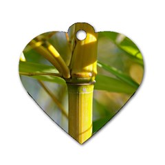 Bamboo Dog Tag Heart (one Sided)  by Siebenhuehner