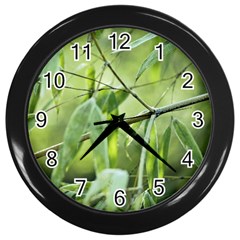 Bamboo Wall Clock (black) by Siebenhuehner