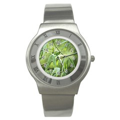 Bamboo Stainless Steel Watch (unisex) by Siebenhuehner