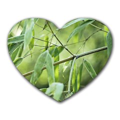 Bamboo Mouse Pad (heart) by Siebenhuehner