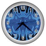 Design Wall Clock (Silver) Front