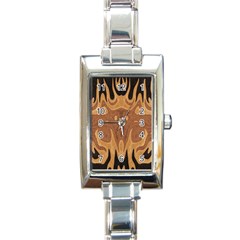 Design Rectangular Italian Charm Watch by Siebenhuehner