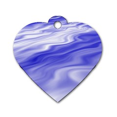 Wave Dog Tag Heart (two Sided) by Siebenhuehner